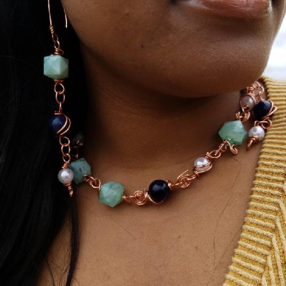 Neclace and earrings set